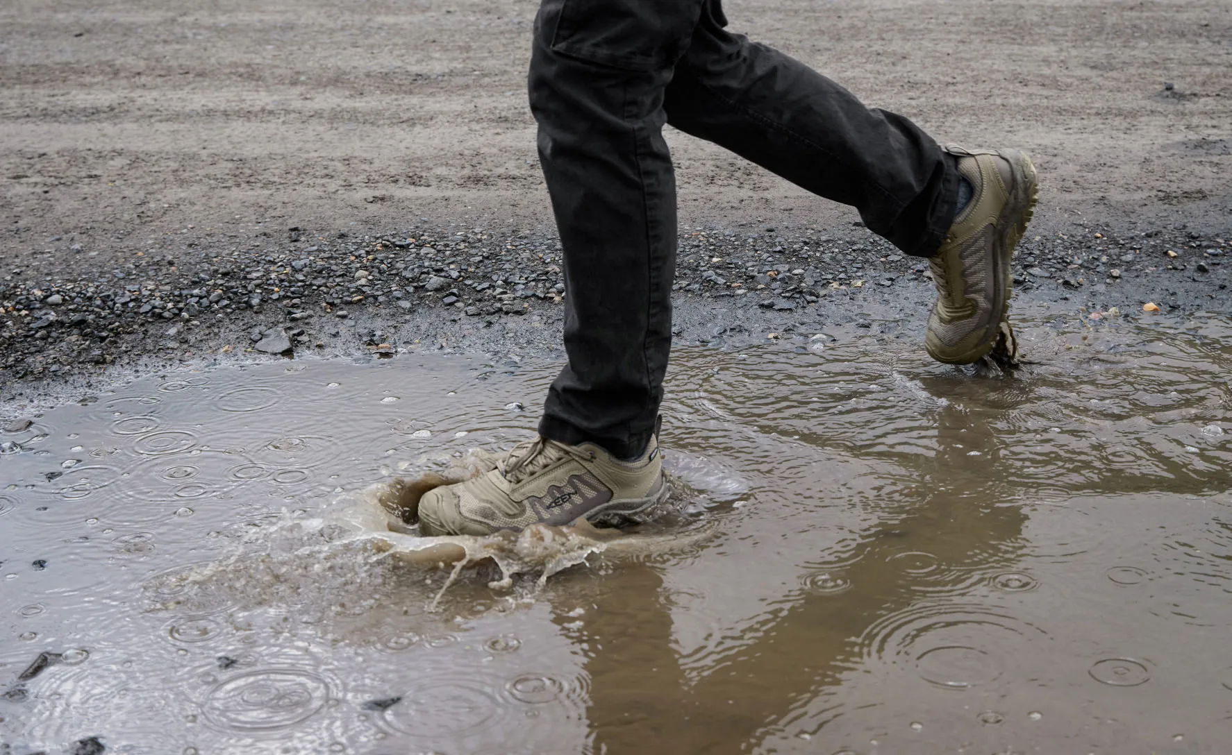 Keen Men's Reno Waterproof (Soft Toe)  |  Brindle/Morel