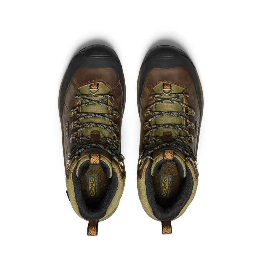 Keen Men's Revel IV Polar Waterproof Boot  |  Bison/Orange Pepper