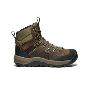 Keen Men's Revel IV Polar Waterproof Boot  |  Bison/Orange Pepper