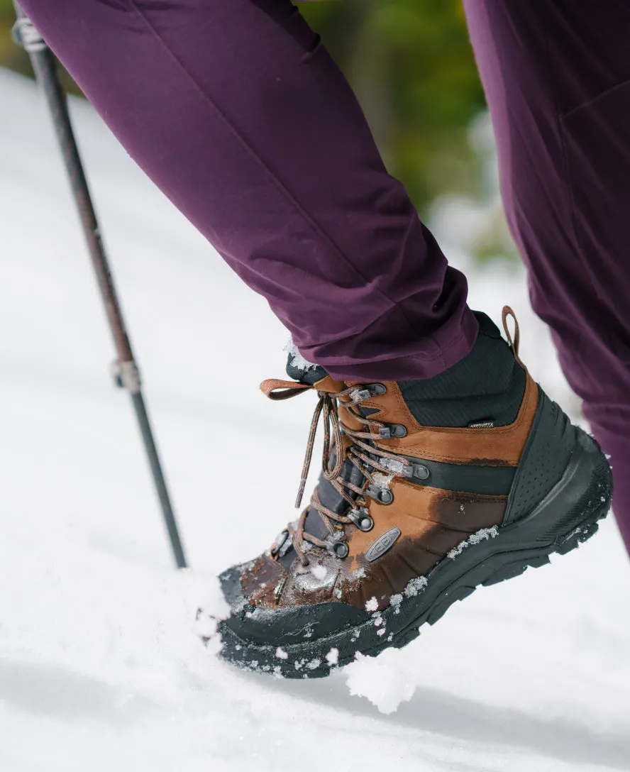 Keen Men's Revel IV Polar Waterproof Boot  |  Bison/Orange Pepper