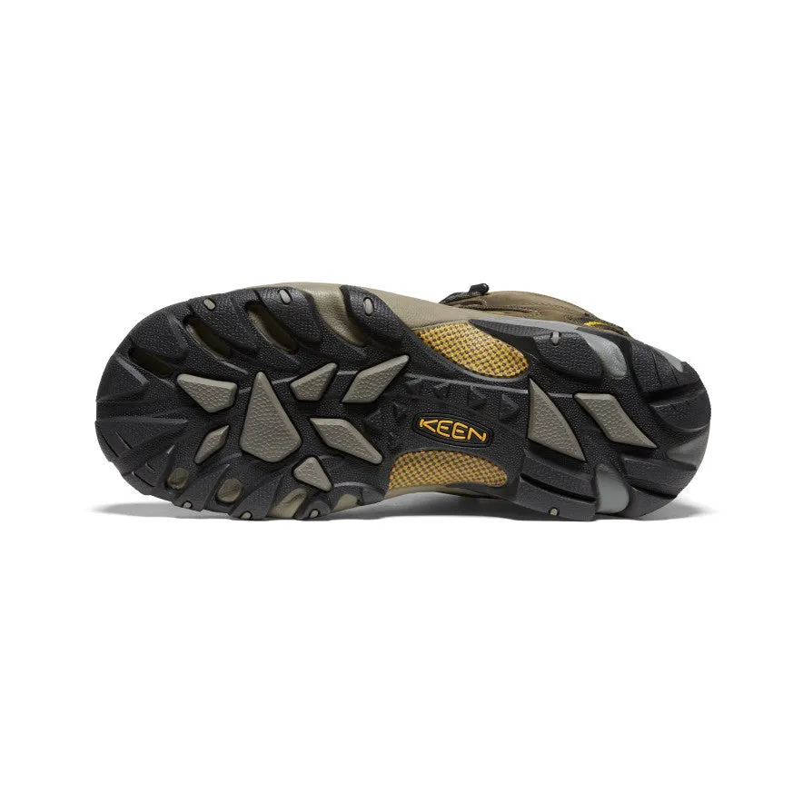 Keen Men's Targhee II Mid Waterproof Hiking Boots  |  Black Olive/Yellow