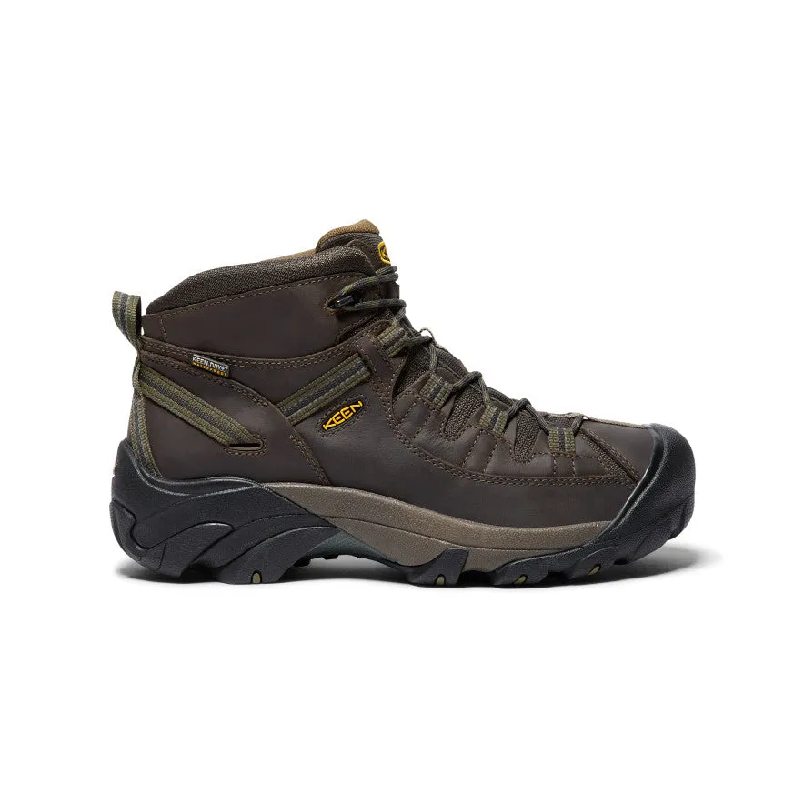 Keen Men's Targhee II Waterproof Mid Wide  |  Canteen/Dark Olive