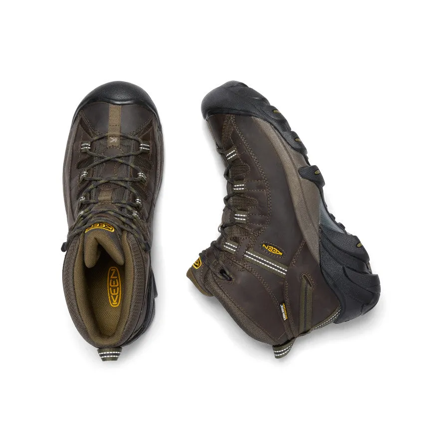 Keen Men's Targhee II Waterproof Mid Wide  |  Canteen/Dark Olive