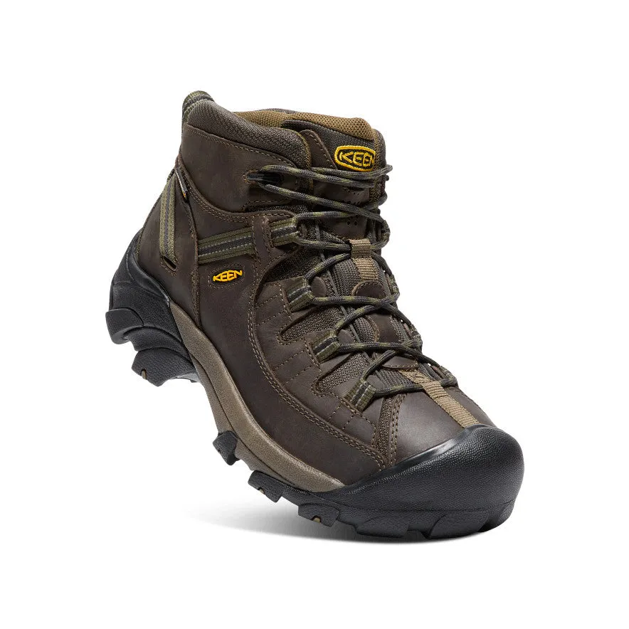 Keen Men's Targhee II Waterproof Mid Wide  |  Canteen/Dark Olive
