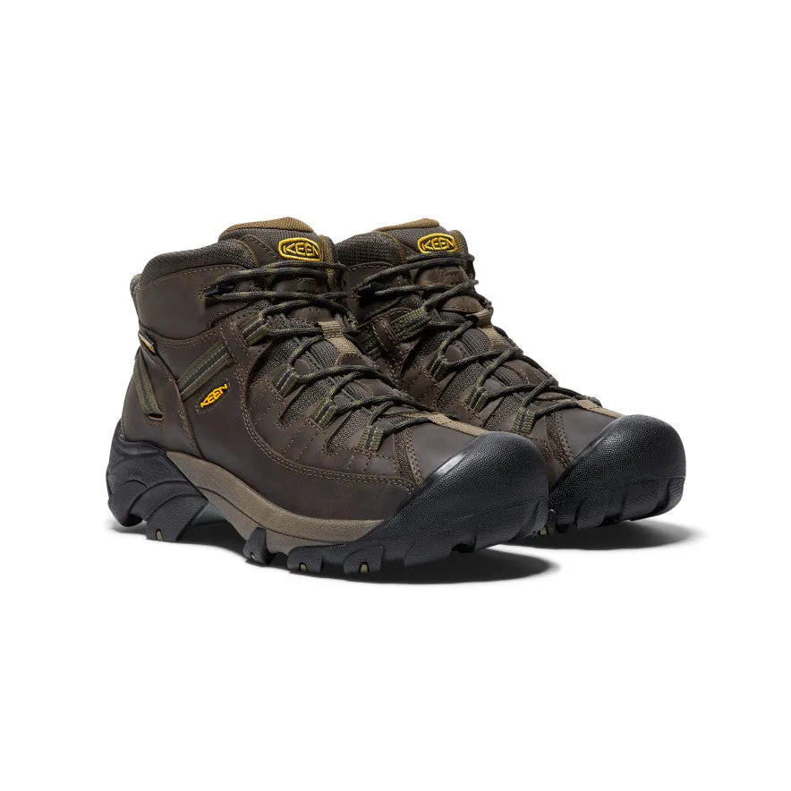 Keen Men's Targhee II Waterproof Mid Wide  |  Canteen/Dark Olive
