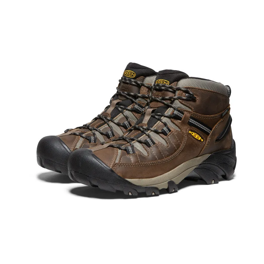 Keen Men's Targhee II Waterproof Mid Wide  |  Shitake/Brindle