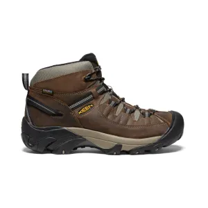 Keen Men's Targhee II Waterproof Mid Wide  |  Shitake/Brindle