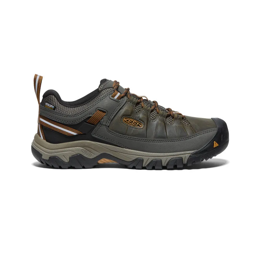 Keen Men's Targhee III Waterproof  |  Black Olive/Golden Brown