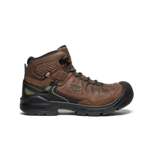 Keen Men's Targhee IV Waterproof Work Boot (Carbon Toe)  |  Dark Earth/Black