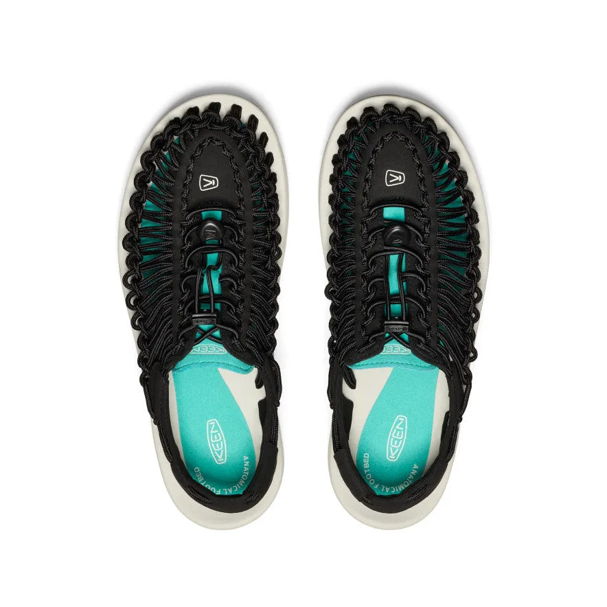Keen Men's UNEEK Sneaker  |  Black/Bright Aqua