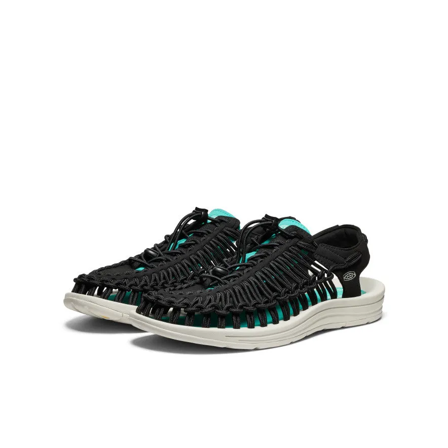 Keen Men's UNEEK Sneaker  |  Black/Bright Aqua
