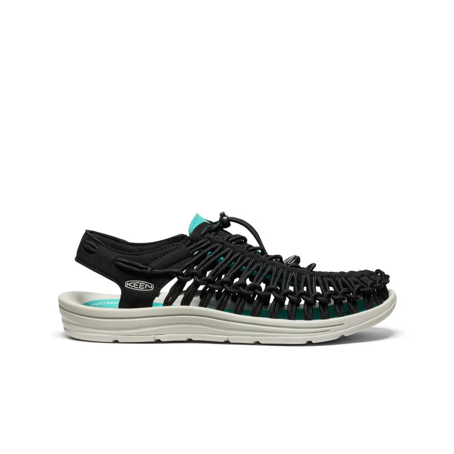Keen Men's UNEEK Sneaker  |  Black/Bright Aqua