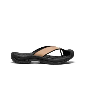Keen Men's Waimea Leather Flip-Flop  |  Cornstalk/Black