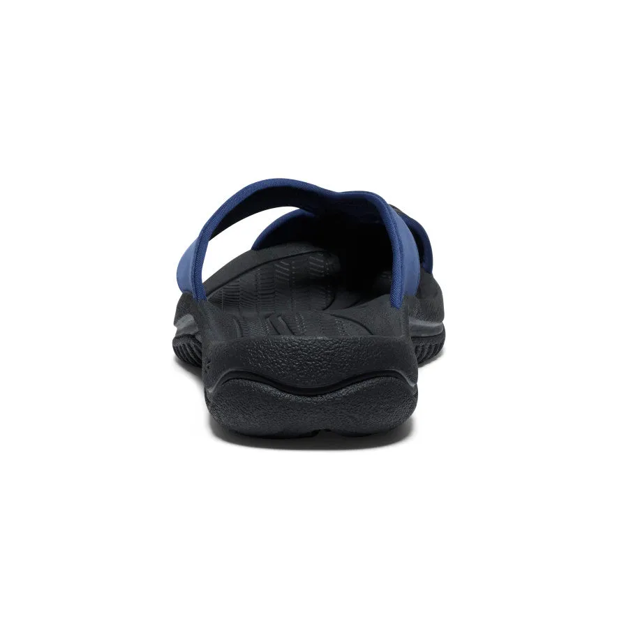 Keen Men's Waimea Leather Flip-Flop  |  Naval Academy/Black