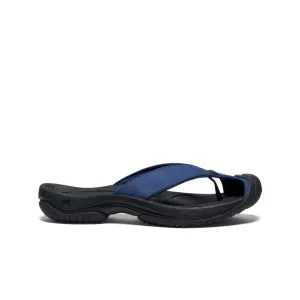 Keen Men's Waimea Leather Flip-Flop  |  Naval Academy/Black