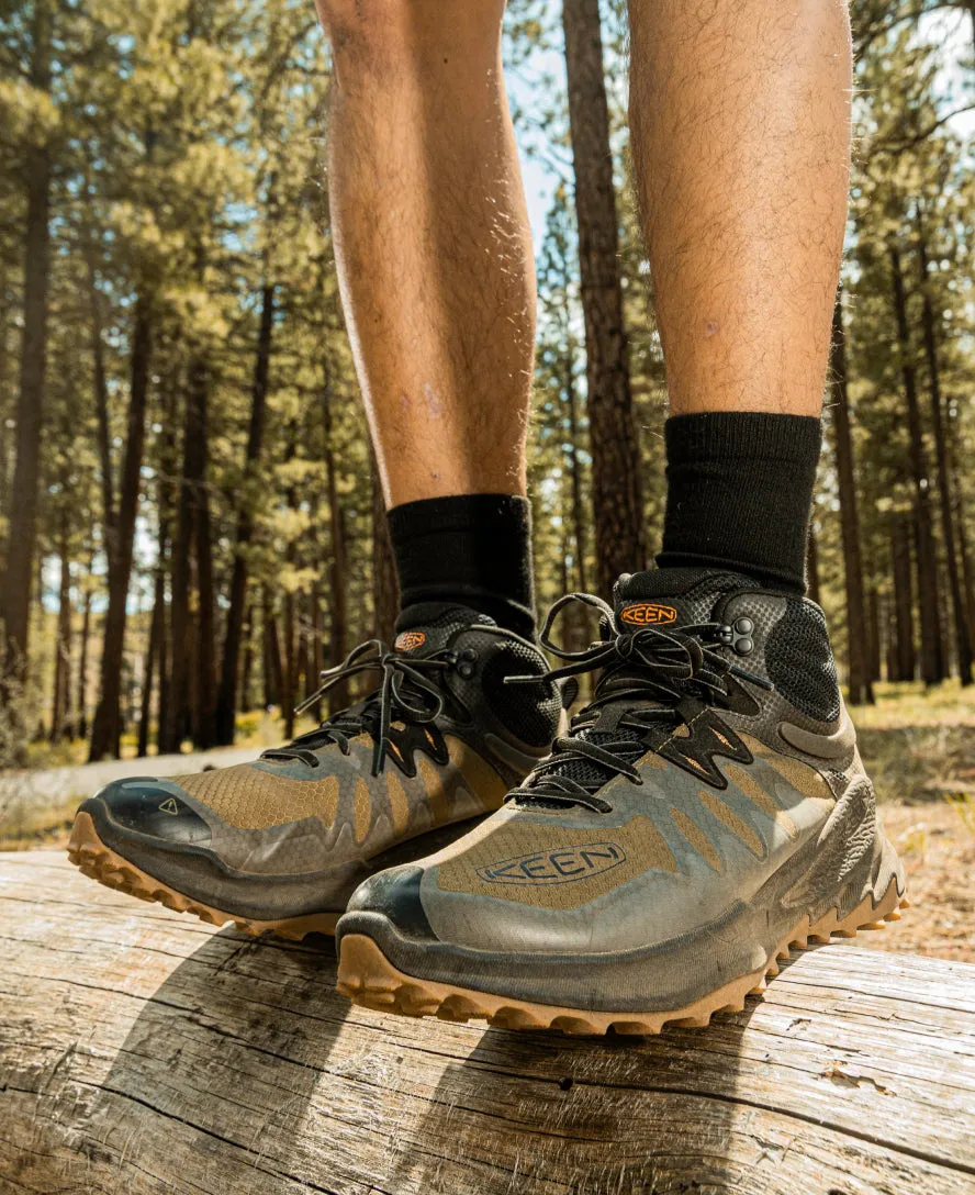 Keen Men's Zionic Waterproof Hiking Boot  |  Black/Steel Grey