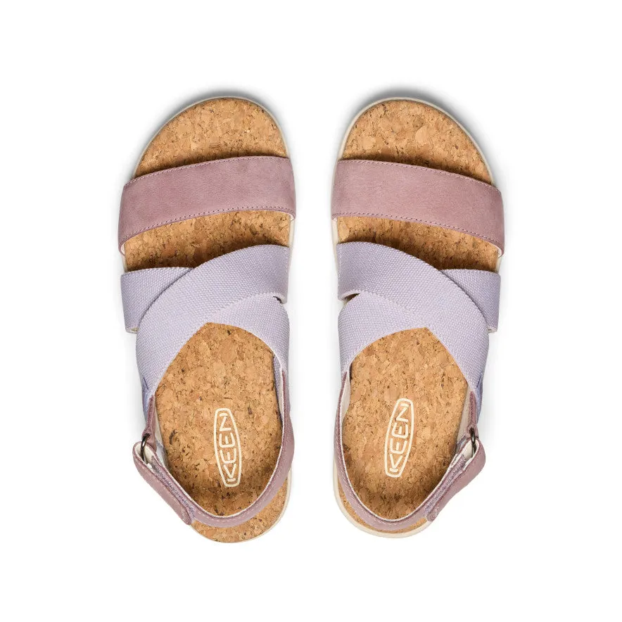 Keen Women's Elle Criss Cross Sandal  |  Thistle/Toadstool
