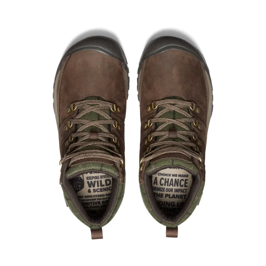 Keen Women's Kaci III Winter Waterproof Boot  |  Dark Earth/Green Plaid