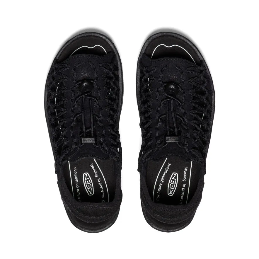 Keen Women's UNEEK II Open-Toe Sneaker  |  Black/Black