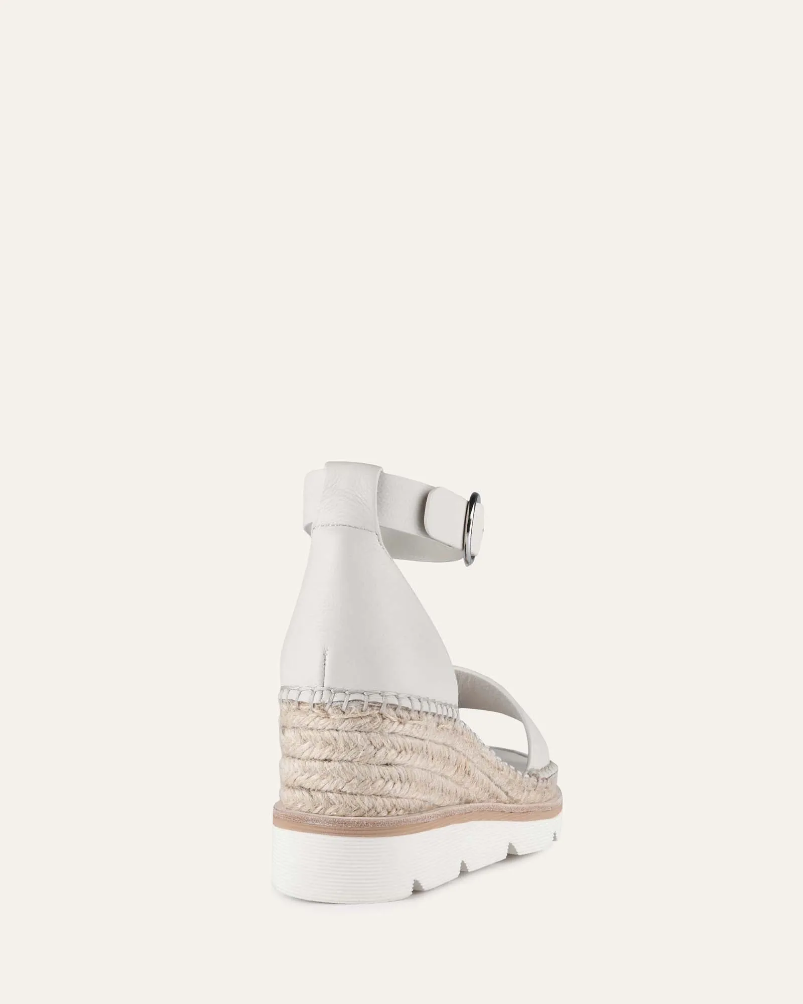 KELLY MID HEEL WEDGES BONE LEATHER Jo Mercer