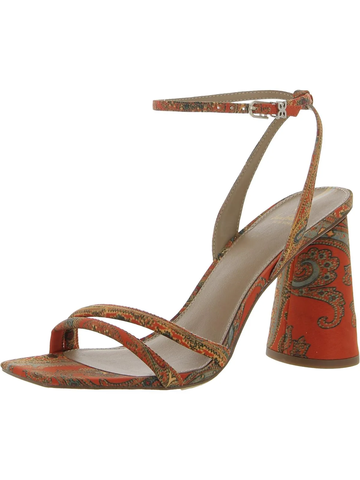 Kia Womens Strappy Ankle Strap Heel Sandals