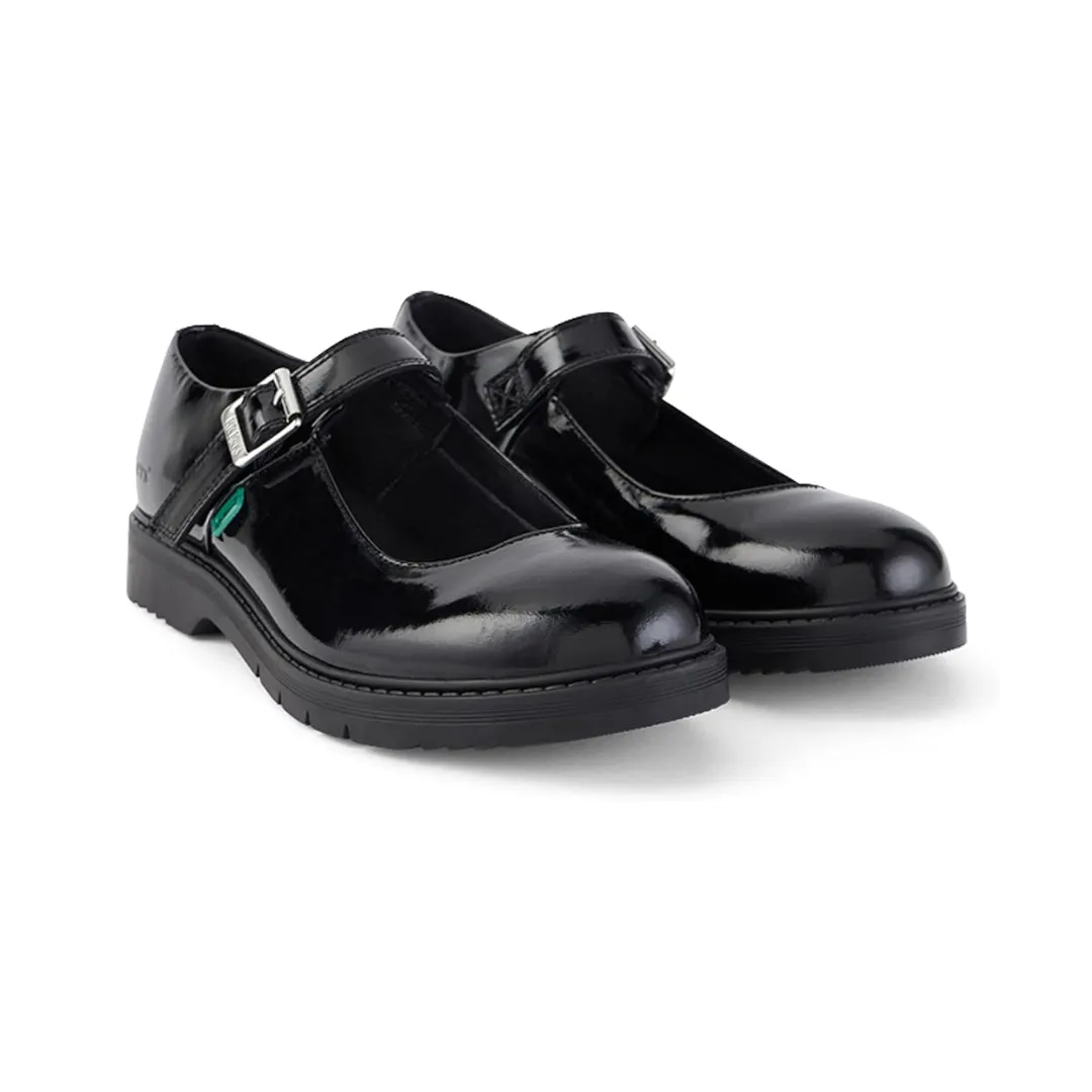 Kickers FINLEY Womens Shoes Patent Black