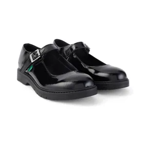 Kickers FINLEY Womens Shoes Patent Black