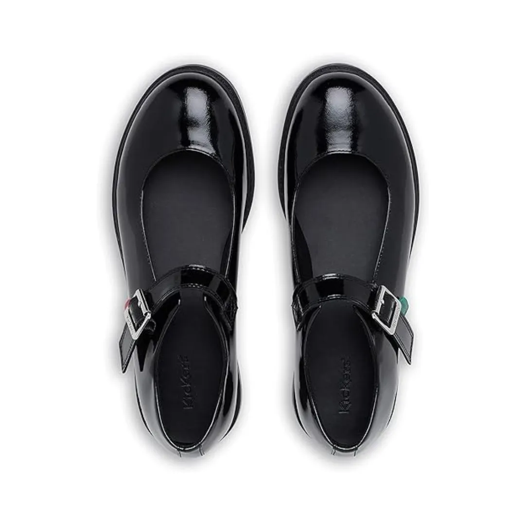 Kickers FINLEY Womens Shoes Patent Black