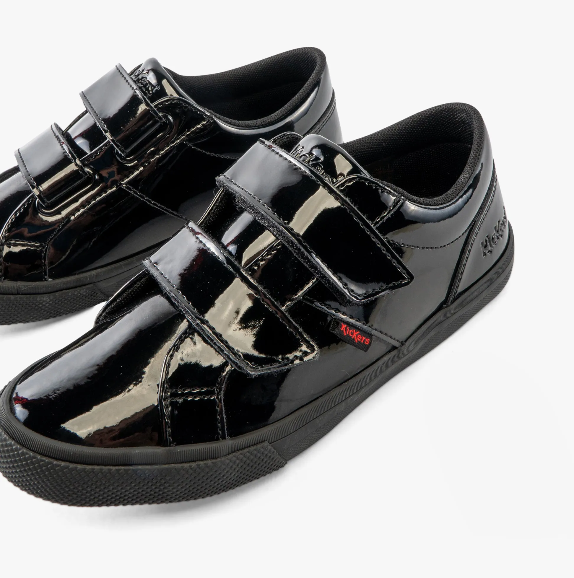 Kickers KODY TWIN JUNIOR Unisex Shoes Patent Black