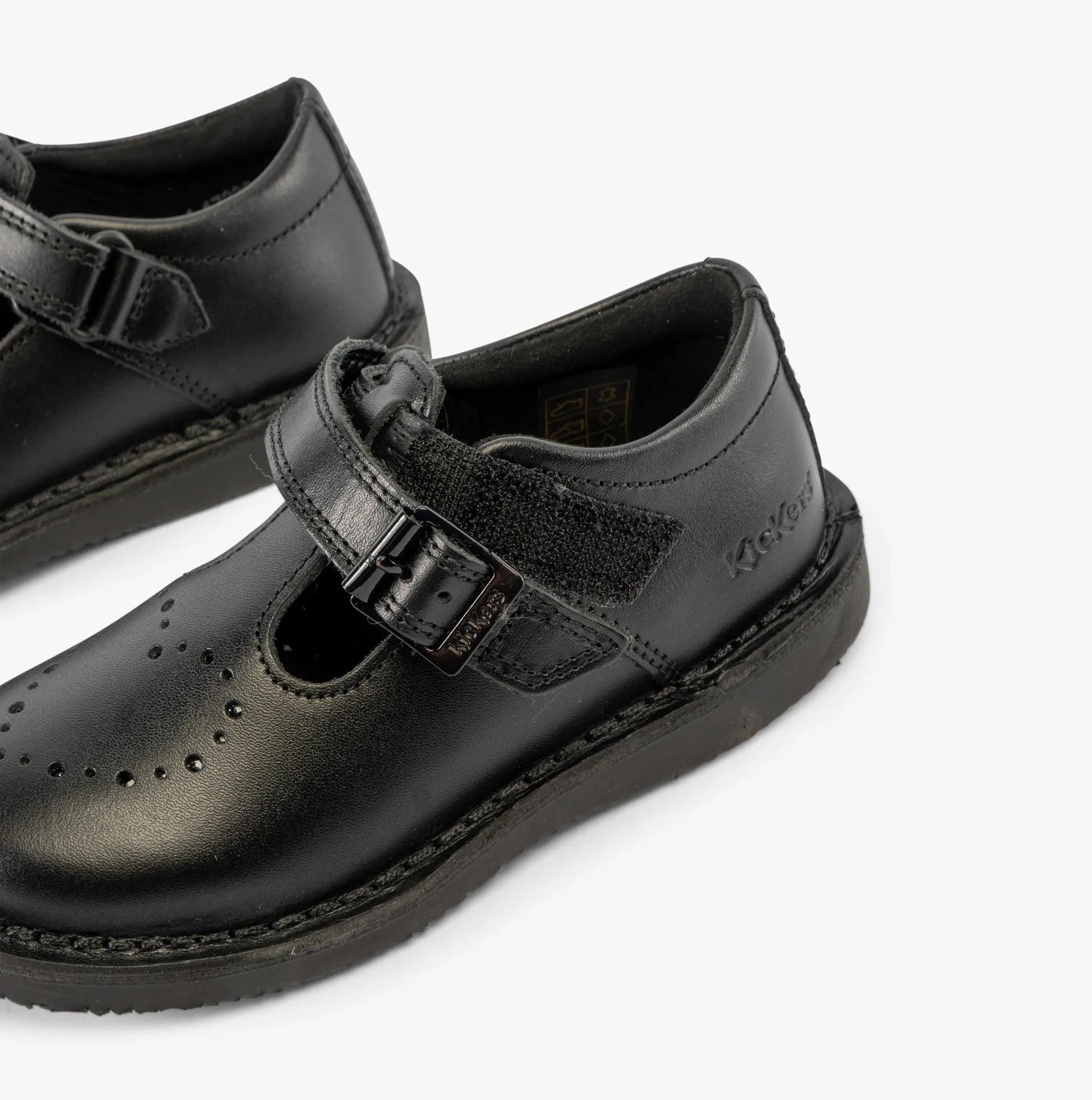Kickers KOPI HEART T BAR Infant Girls Shoes Black