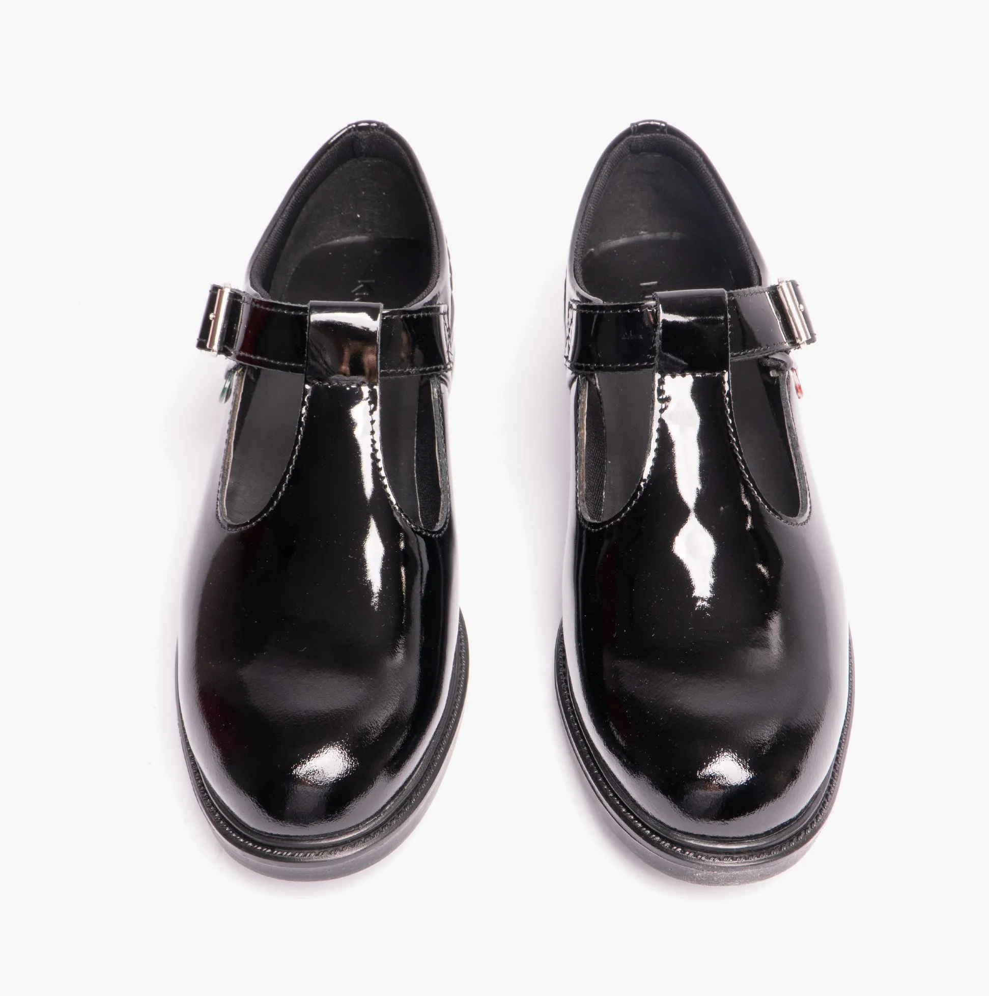 Kickers LACH T-BAR PATL JF Youth Womens School Shoes Black