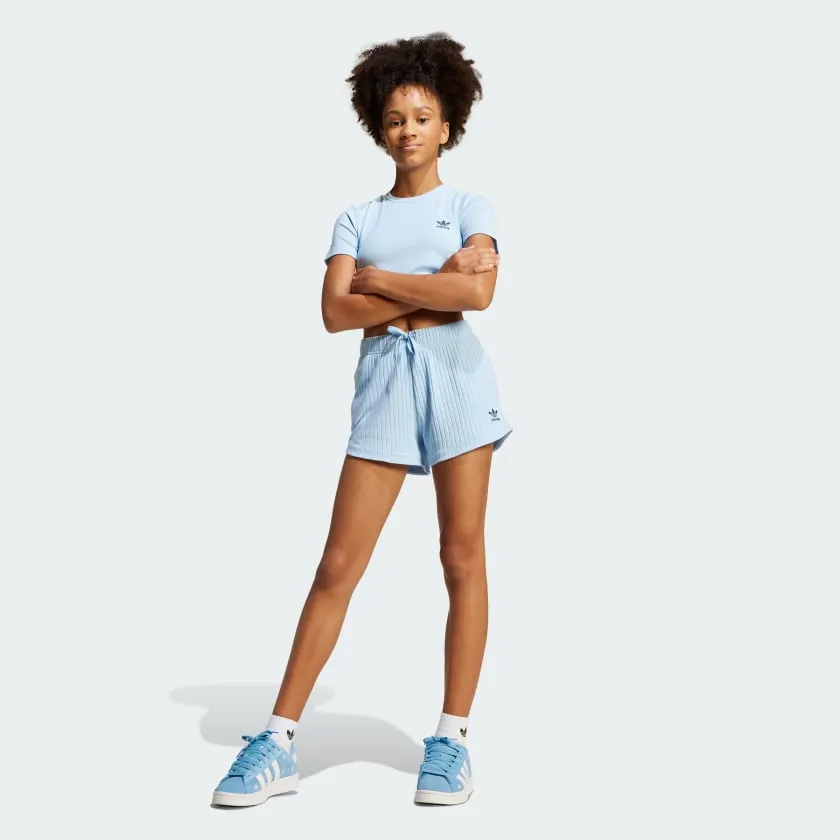Kids' adidas Ribbed Crop Tee Kids