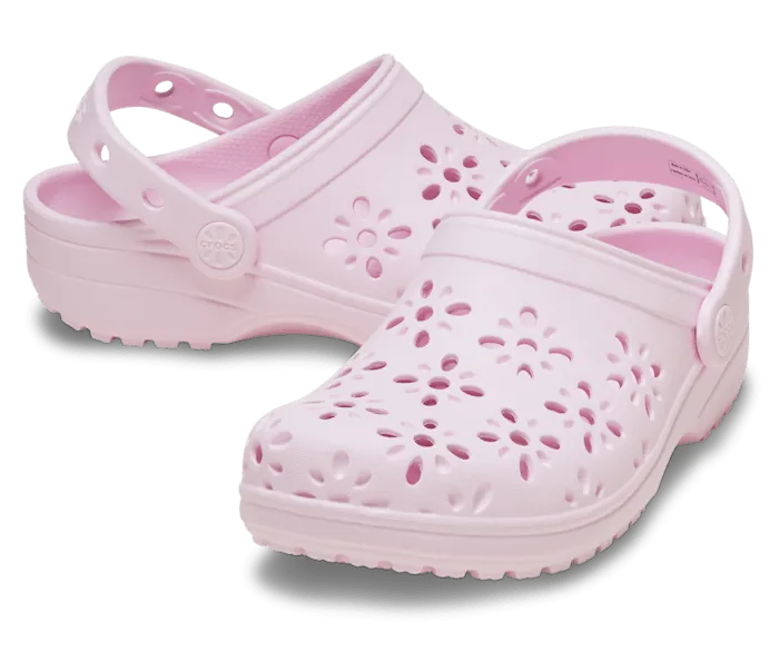 Kids' Classic Floral Cut-Out Clog
