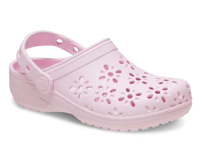 Kids' Classic Floral Cut-Out Clog