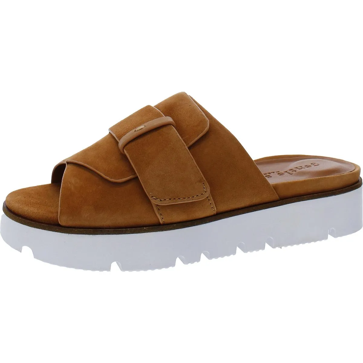 Lavern Strap Slide Womens Leather Open Toe Slide Sandals