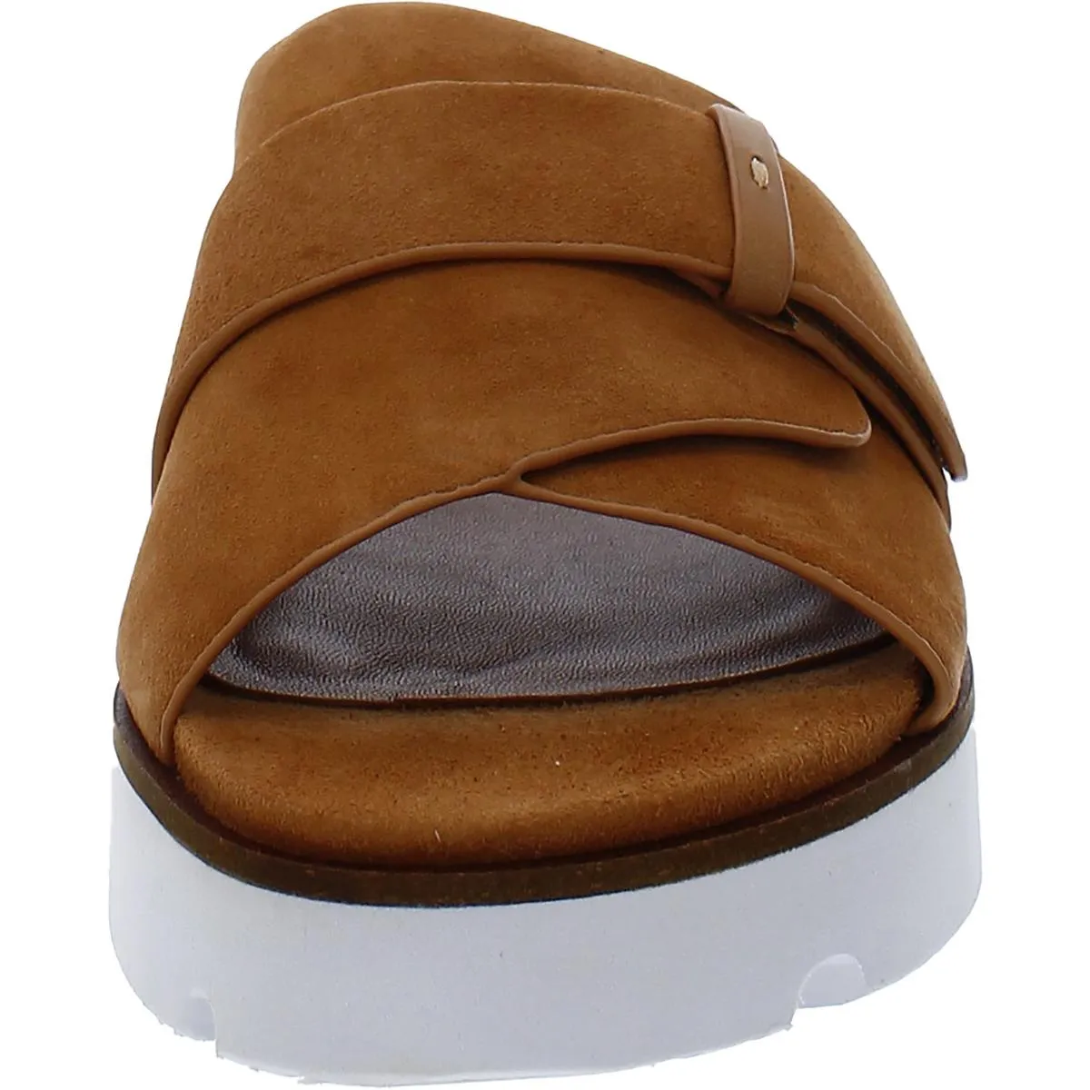 Lavern Strap Slide Womens Leather Open Toe Slide Sandals