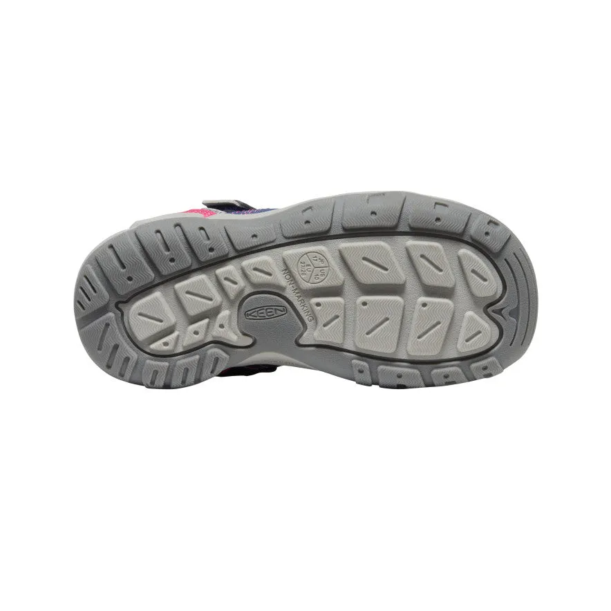 Little Kids' Knotch Peak Sneaker  |  Blue Depths/Pink Peacock KEEN