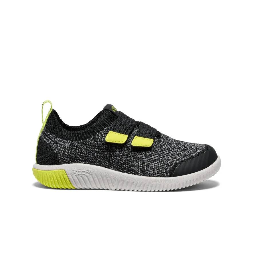 Little Kids' KNX Knit Double Strap  |  Black/Evening Primrose KEEN