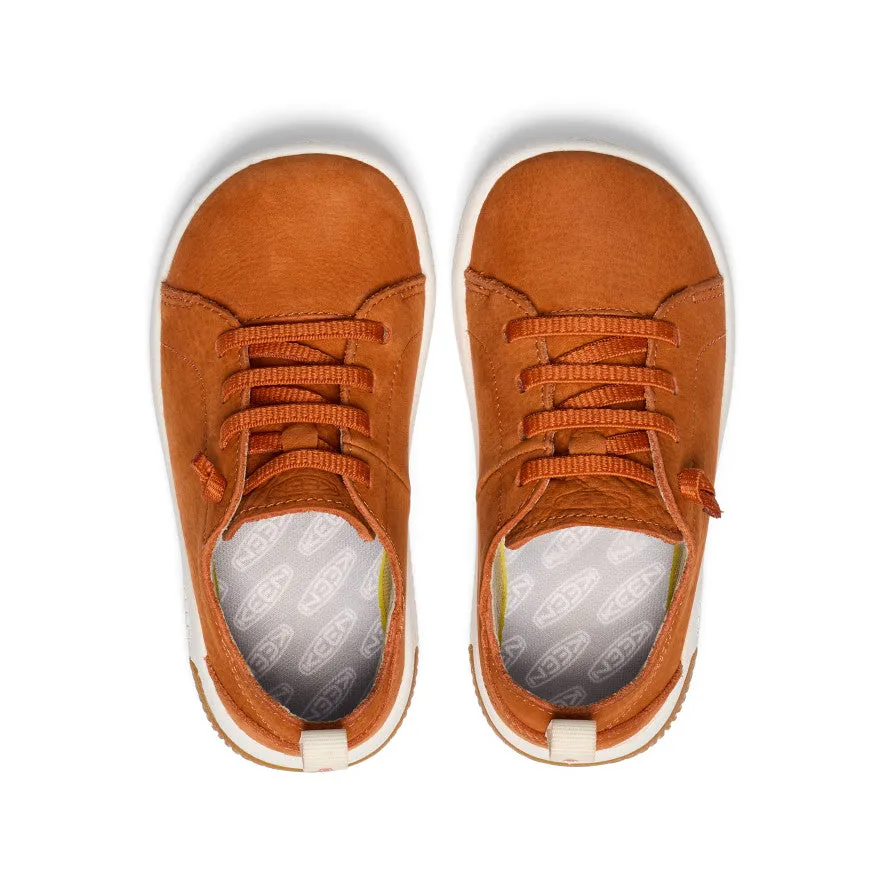 Little Kids' KNX Leather Sneaker  |  Gold Flame/Star White KEEN