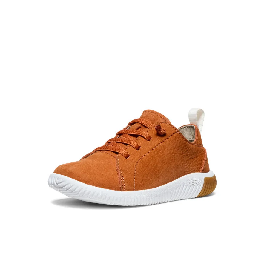 Little Kids' KNX Leather Sneaker  |  Gold Flame/Star White KEEN