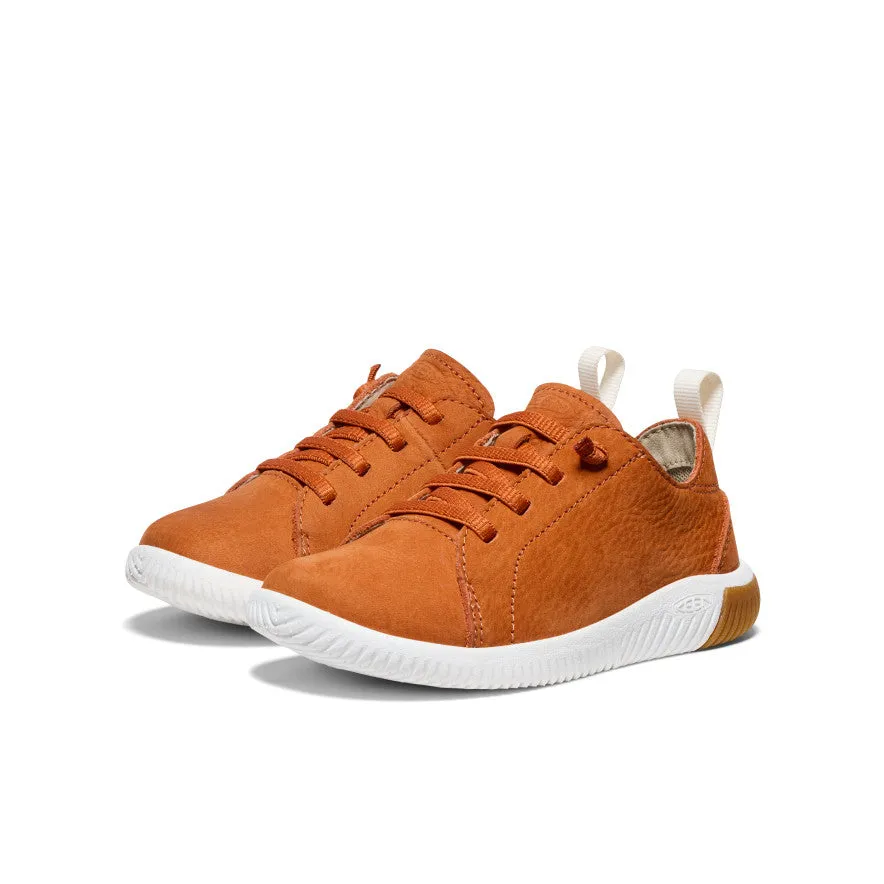 Little Kids' KNX Leather Sneaker  |  Gold Flame/Star White KEEN