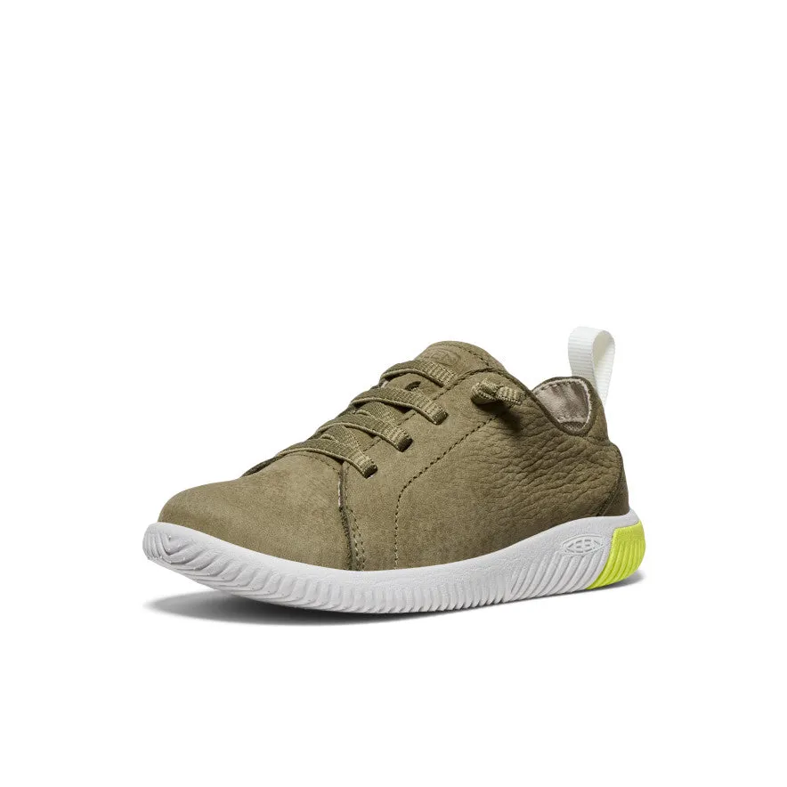 Little Kids' KNX Leather Sneaker  |  Martini Olive/Evening Primrose KEEN