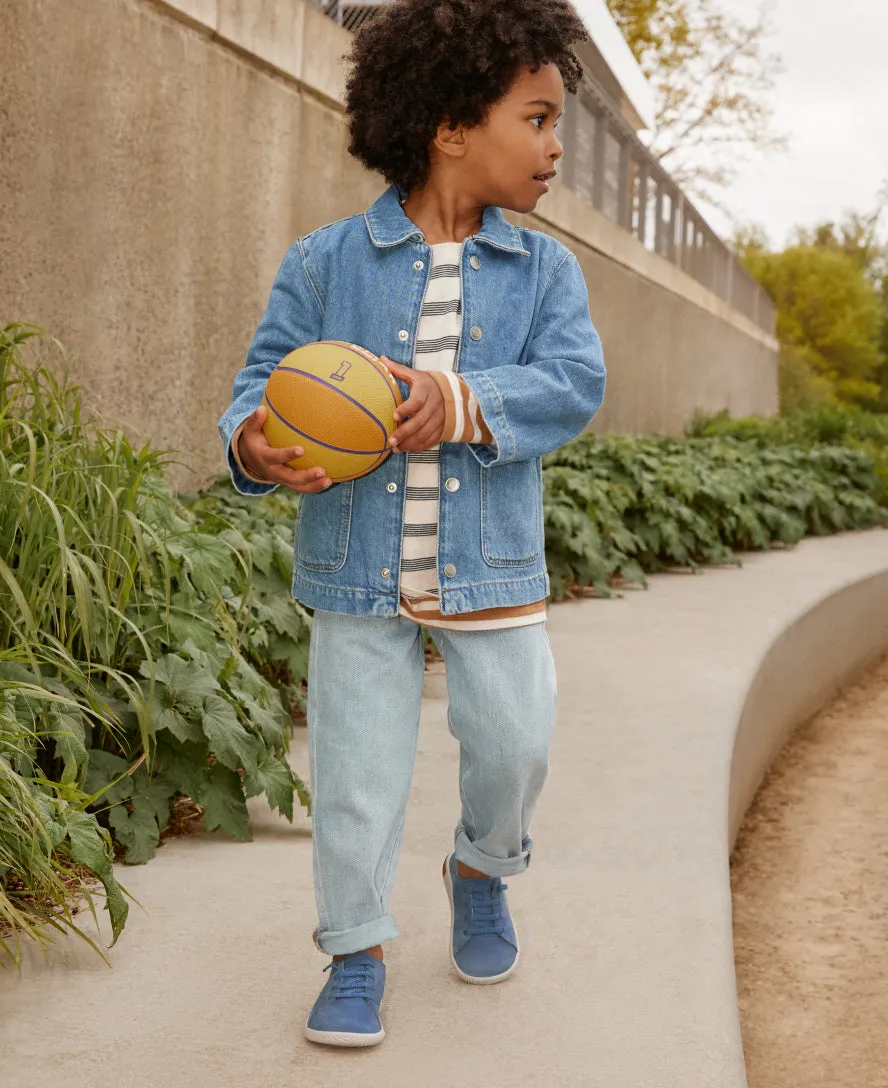 Little Kids' KNX Leather Sneaker  |  Martini Olive/Evening Primrose KEEN