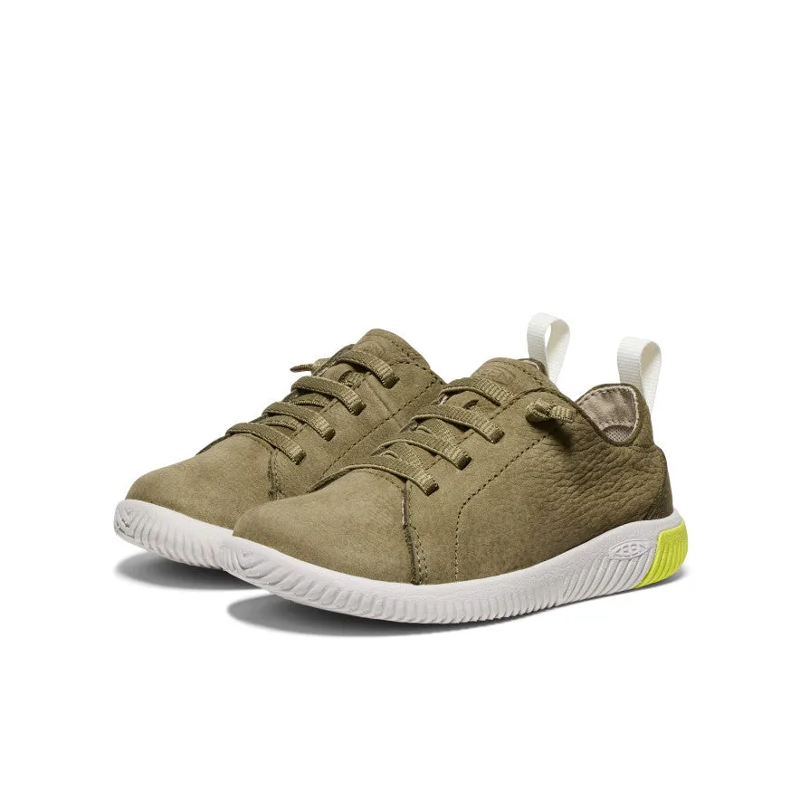 Little Kids' KNX Leather Sneaker  |  Martini Olive/Evening Primrose KEEN