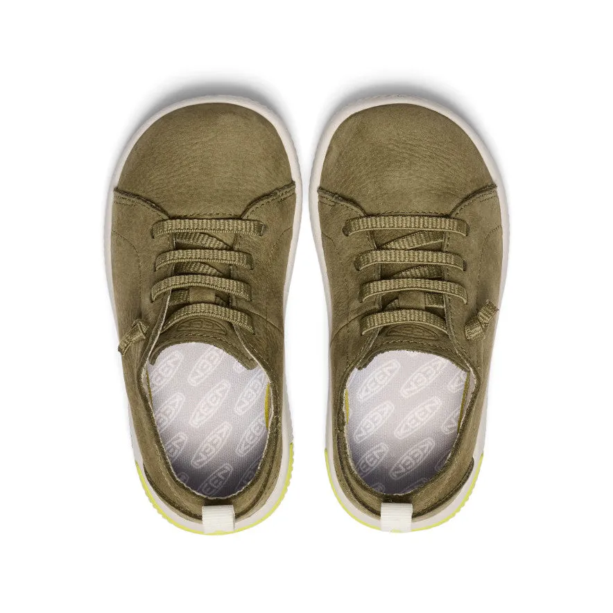 Little Kids' KNX Leather Sneaker  |  Martini Olive/Evening Primrose KEEN