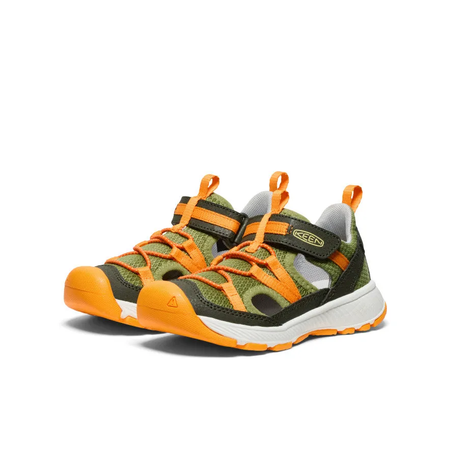 Little Kids' Motozoa Sandal  |  Forest Night/Bright Marigold KEEN