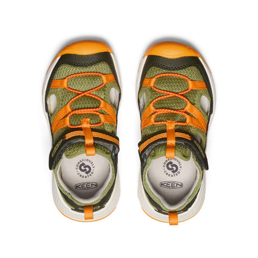 Little Kids' Motozoa Sandal  |  Forest Night/Bright Marigold KEEN