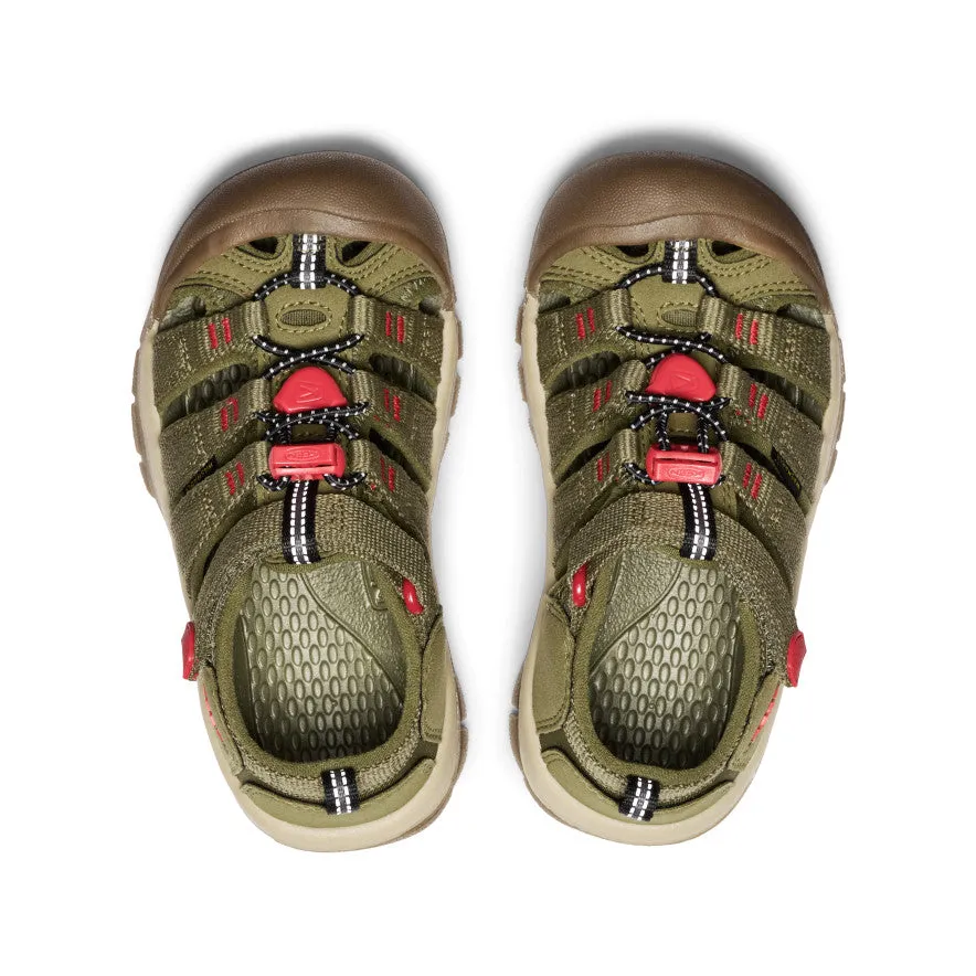 Little Kids' Newport H2  |  Martini Olive/Aura Orange KEEN