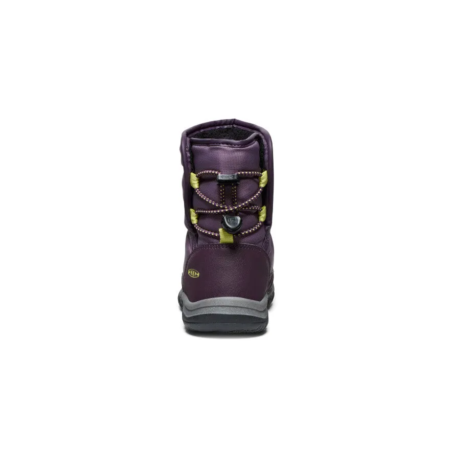 Little Kids' Puffrider Waterproof Winter Boot  |  Black Plum/Daiquiri Green KEEN
