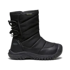 Little Kids' Puffrider Waterproof Winter Boot  |  Black/Steel Grey KEEN